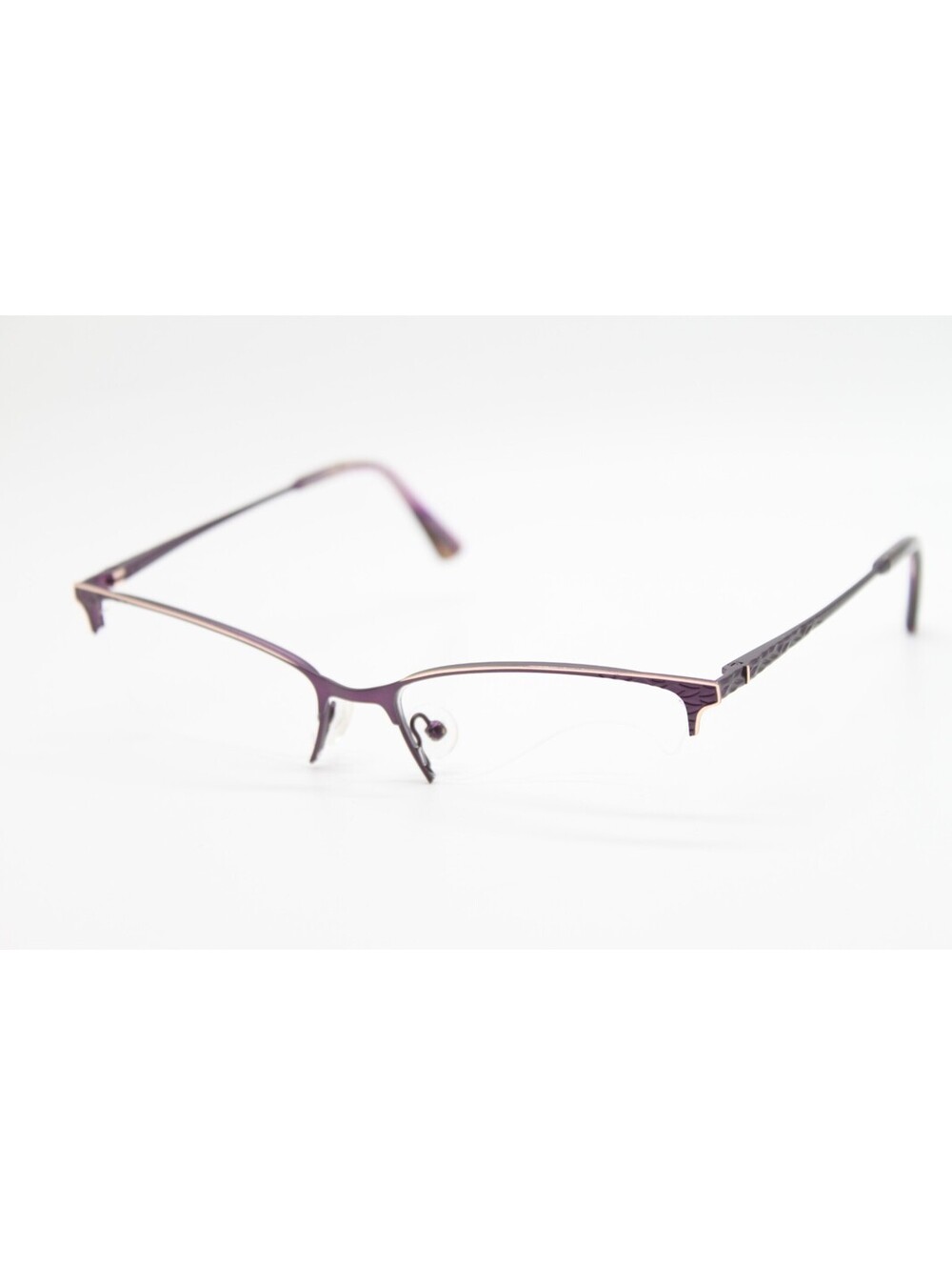 NEW NICOLE MILLER WAVERLY C03 PURPLE AUTHENTIC EYEGLASSES 57-17